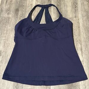 lululemon athletica Navy Blue Halter Top M